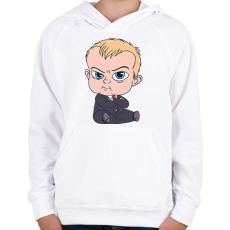 PRINTFASHION Bébi Úr - Gyerek kapucnis pulóver - Fehér