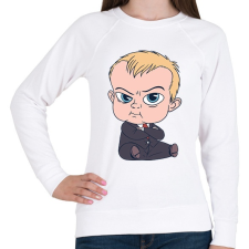 PRINTFASHION Bébi Úr - Női pulóver - Fehér női pulóver, kardigán