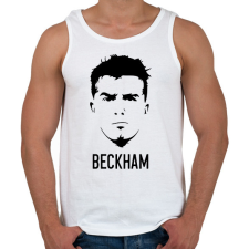 PRINTFASHION Beckham - Férfi atléta - Fehér atléta, trikó