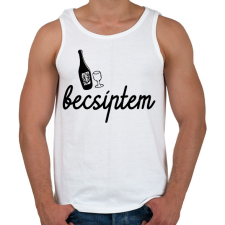 PRINTFASHION Becsíptem - Férfi atléta - Fehér atléta, trikó