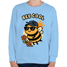 PRINTFASHION Bee cool - Gyerek pulóver - Világoskék gyerek pulóver, kardigán