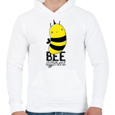 PRINTFASHION Bee different - Férfi kapucnis pulóver - Fehér női pulóver, kardigán