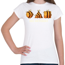 PRINTFASHION Bee different - Női póló - Fehér női póló