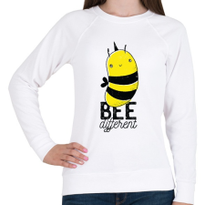PRINTFASHION Bee different - Női pulóver - Fehér női pulóver, kardigán
