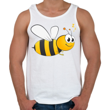 PRINTFASHION bee - Férfi atléta - Fehér atléta, trikó