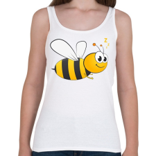 PRINTFASHION bee - Női atléta - Fehér női trikó