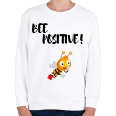 PRINTFASHION BEE Positive! - Gyerek pulóver - Fehér