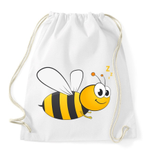 PRINTFASHION bee - Sportzsák, Tornazsák - Fehér tornazsák