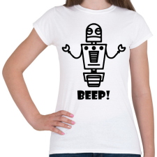 PRINTFASHION Beep! robot - Női póló - Fehér női póló