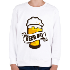 PRINTFASHION Beer day - everyday - Gyerek pulóver - Fehér