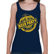 PRINTFASHION BEER PARTY - Női atléta - Sötétkék atléta, trikó