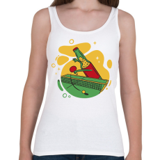 PRINTFASHION Beer pong - Női atléta - Fehér