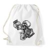 PRINTFASHION Beerdrinker - Sportzsák, Tornazsák - Fehér