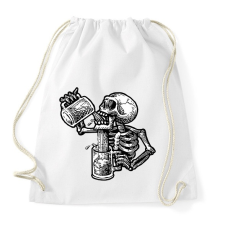 PRINTFASHION Beerdrinker - Sportzsák, Tornazsák - Fehér tornazsák