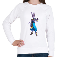 PRINTFASHION Beerus - Női pulóver - Fehér női pulóver, kardigán