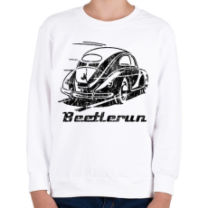 PRINTFASHION Beetle run eroded - Gyerek pulóver - Fehér