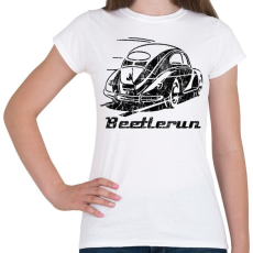 PRINTFASHION Beetle run eroded - Női póló - Fehér