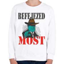 PRINTFASHION Befejezed most - Gyerek pulóver - Fehér gyerek pulóver, kardigán