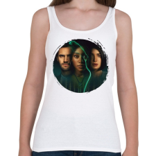 PRINTFASHION Behind her eyes - Női atléta - Fehér női trikó