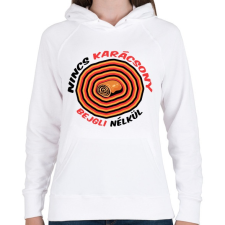 PRINTFASHION Bejglis Karácsony - Női kapucnis pulóver - Fehér női pulóver, kardigán