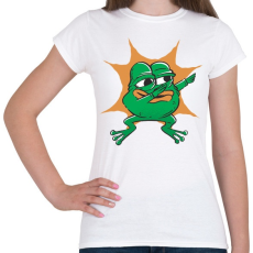 PRINTFASHION Béka dab - Női póló - Fehér
