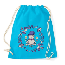 PRINTFASHION Béka és magic mushrooms - Sportzsák, Tornazsák - Surf blue tornazsák