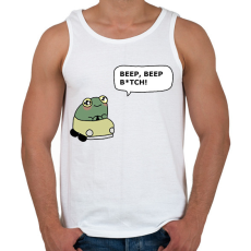 PRINTFASHION Béka - Férfi atléta - Fehér