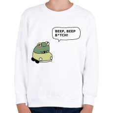 PRINTFASHION Béka - Gyerek pulóver - Fehér
