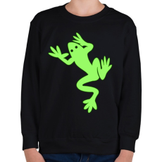 PRINTFASHION Béka - Gyerek pulóver - Fekete