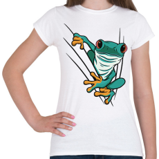 PRINTFASHION Béka - Női póló - Fehér