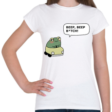 PRINTFASHION Béka - Női póló - Fehér