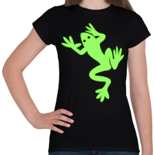PRINTFASHION Béka - Női póló - Fekete női póló