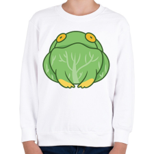 PRINTFASHION Béka saláta - Gyerek pulóver - Fehér gyerek pulóver, kardigán