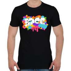 PRINTFASHION Béke és szerelem - Férfi póló - Fekete