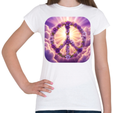 PRINTFASHION Békejel - Női póló - Fehér női póló