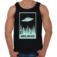 PRINTFASHION Believe  - Férfi atléta - Fekete