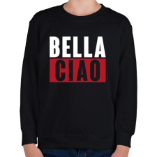 PRINTFASHION BELLA CIAO - fehér-piros - Gyerek pulóver - Fekete gyerek pulóver, kardigán