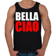 PRINTFASHION Bella ciao - Férfi atléta - Fekete