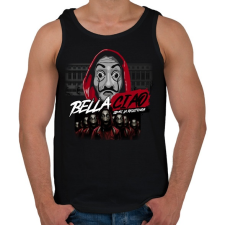 PRINTFASHION Bella Ciao - Férfi atléta - Fekete atléta, trikó