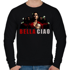 PRINTFASHION bella ciao - Férfi pulóver - Fekete férfi pulóver, kardigán
