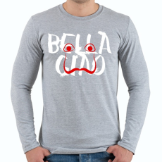 PRINTFASHION Bella ciao graffiti - Férfi hosszú ujjú póló - Sport szürke