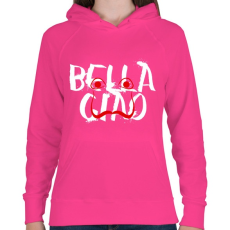 PRINTFASHION Bella ciao graffiti - Női kapucnis pulóver - Fukszia