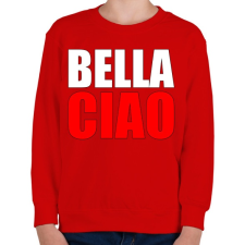 PRINTFASHION Bella ciao - Gyerek pulóver - Piros gyerek pulóver, kardigán