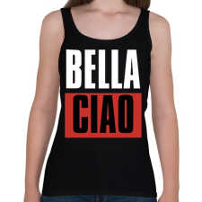 PRINTFASHION Bella Ciao - Nagy Pénzrablás - Money Heist - Casa de Papel - Női atléta - Fekete női trikó