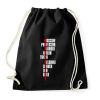 PRINTFASHION Bella Ciao - Nagy Pénzrablás - Money Heist - Casa de Papel - Sportzsák, Tornazsák - Fekete