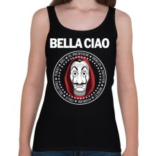 PRINTFASHION Bella Ciao - Női atléta - Fekete női trikó