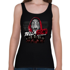 PRINTFASHION Bella Ciao - Női atléta - Fekete