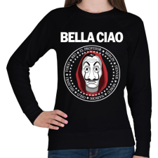 PRINTFASHION Bella Ciao - Női pulóver - Fekete női pulóver, kardigán