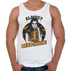 PRINTFASHION Belül majdnem halott - Férfi atléta - Fehér