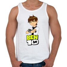 PRINTFASHION Ben ten - Férfi atléta - Fehér atléta, trikó